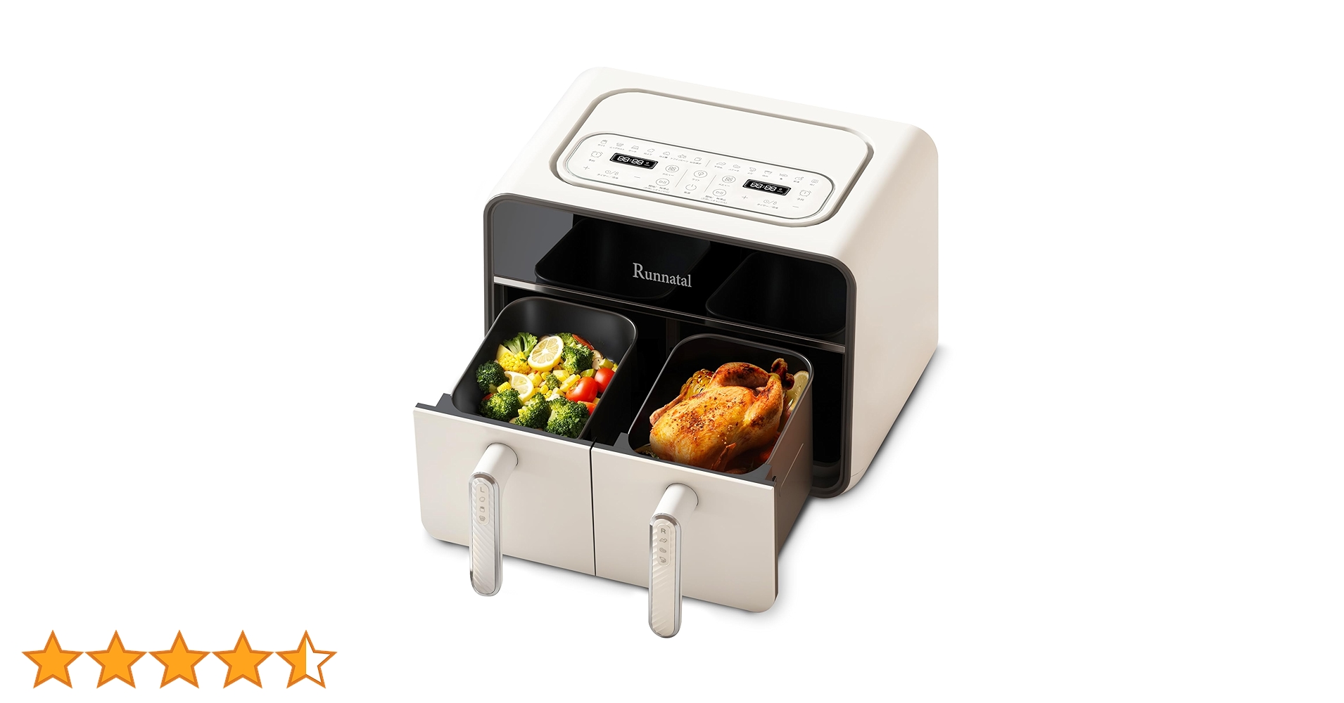 Amazon.co.jp: Runnatal ノンフライヤー 8L 大容量 電気 エア